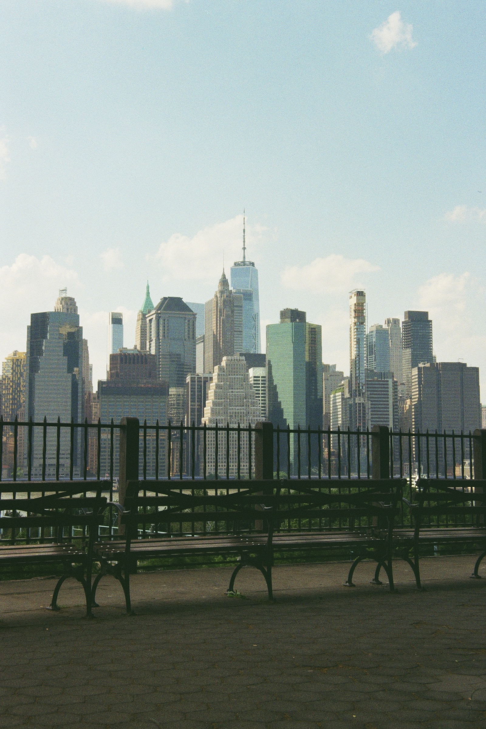 Film photograph, Manhattan skyline